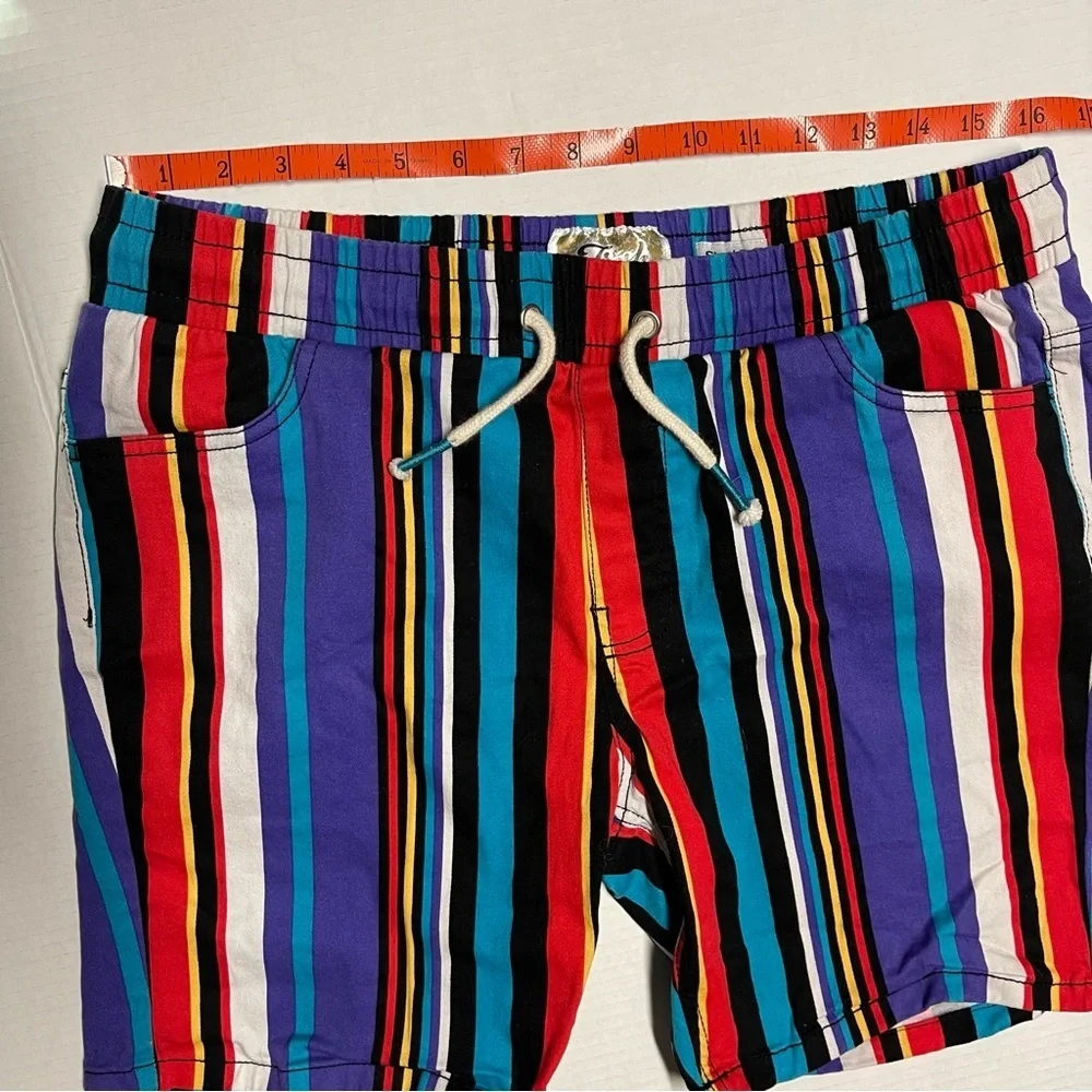 Drill Clothing Men’s Large Striped Shorts Multicolored - Picture 5 of 8
